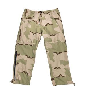USGI Army Military Camouflage Pants Mens XL Long Green Beige Hunting Hiking Camp